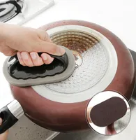 gérer une éponge émeri Nano avec la magie poignée éponge essuyez bol brosse de nettoyage décontamination de cuisine laver pot gomme dérouillage mélamine
