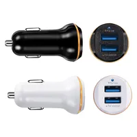 Double Dual usb ports 3.1A Car charger Adapter Chargers for iphone Samsung s7 s8 android phone gps mp3