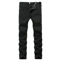 Nouvelle arrivée Jeans pour hommes pas cher Jeans Chine Straigh Regular Fit Denim Pants Classique Élastique Noir Couleur