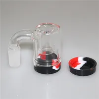 Straight 90 degree smoking bong hookah ash RECLAIM CATCHER ADAPTER 14mm male female for water Glass bongs pipes silicone container nectar collector