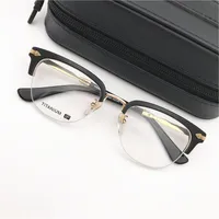 Brand Uomo Titanium Eyeglasses Cornici per le donne Retro Occhiali ottici Cornice per uomo Fashion Spectacle Frame Myopia Eyewear con custodia originale