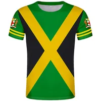 Jamaica T-shirt DIY Free Custom Made Naam Nummer Jam T-shirt Nation Flag JM Jamaican Land College Print Foto Logo 0 Kleding