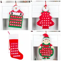 Festive & Party Supplies Christmas House Pendant Count Down Calendar Advent Calendar Multi Shape Door Hanging Decorate Fashion Design 17yhH1