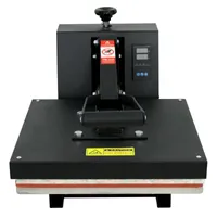 Máquina de 15X15 pulgadas Clamshell prensa del calor de la camiseta sublimación transfer digital