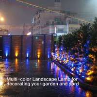 Бесплатная доставка 12 в погружной пруд свет многоцветный Аквариум прожектор для сада фонтан Аквариум RGB LED освещение с пультом дистанционного управления
