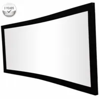 F3HWAW-16:9 HDTV Sound Acoustic 4K Curved Fixed Frame home theater Projector Projection Screen- White woven acoustic transparent