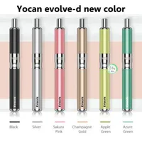Authentic Yocan Evolve-D Kit Evolve Kits Dry Herb E-cigarette Vaporizer Dual Coil 5 Colors Vape Pen Plus
