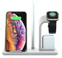 2020 Nieuwe afneembare 3 in 1 Draadloze oplader Station Stand voor iPhone 11 Pro XS Samsung S10, 10W Fast Charging Dock Station