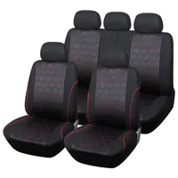 Cubierta universal del asiento del automóvil Siamese PU Cuero Doble asientos delanteros cubiertas Cubiertas Sedanes Auto Interior Accesorios Protector F-06