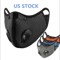 Cycling Face Mask Dust Bike Active Carbon Mask With Filter Breathing Valve Anti-Pollution Protective Sports Ear Loop Mask FY9038
