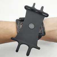 Anti Slip Universal Wrist Band Cell Phone Holder Sport Running Mobile Armband med 360 graders roterande
