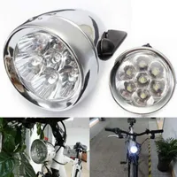 2022 Luzes de cabeça de bicicleta 3 LED Vintage Retro Retro Classic Bike Front Lights Lâmpada Acessórios para ciclismo