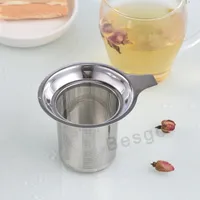 Stainless Steel Mesh Tea Infuser Tools Household Reusable Coffee Strainers Metal Spices Loose Filter Strainer Herbal Spice Filters DBC BH2721