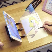 Målning Kopia Board Kid Konst Ritningspanel Tracing Board Copy Pad Crafts Portable Zero-Based Painting Mold Anime Sketch Tool