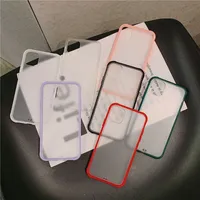 Transparent Scrub Cell Phone Case för iPhone 11 Pro Max XS Max XR 6 7 8 Plus 6S X Clear Cover Wholesale DHL