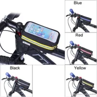 Waterproof Cycling Bicycle panniers Frame Front Tube bags For Cell Phone Holder case for MTB Bike Touch Screen hxl6231417
