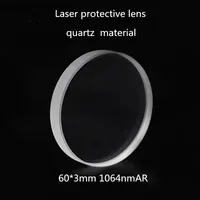 Lensler Kalınlık3mm Dairesel JGS1 Kuvars Koruyucu Pencere Cam Film 1064Nmar Lazer Makinesi için Optik Lens