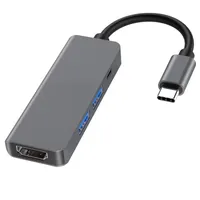 4-i-1 Typ C Hub USB C till RJ45 USB3.0 Portar med nav för MacBook Pro Samsung Huawei Ny