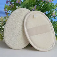 Pad di spugna di loofah naturale esfoliante morbido rimuovi gli strumenti di lavaggio di loofah per la pelle morti