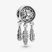 Nova Chegada 925 Sterling Silver Spiritual Dreamcatcher Dangle Charme Fit Original Europeu Pulseira Moda Jóias Acessórios