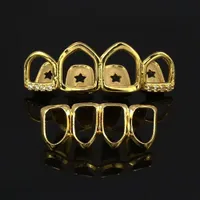 Hip Hop Jewelry Mens Drip Grills Luxury Designer Teeth Grillz Rapper Hiphop Jewlery Diamond Iced Out Fashion Accessories Gold Silver Rose