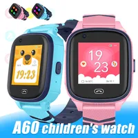 A60 4G WiFi WiFi WiFi Smart Watches Fitness Bracelet Watch con GPS conectado a prueba de agua para bebés móvil inteligente para niños con caja de venta al por menor