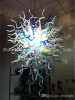 Nowoczesne lampy wiszące szklane z żarówkami LED w stylu lekkie LUSTRES Szklane żyrandole do dekoracji sztuki