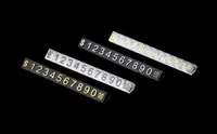 30 conjuntos Etiqueta de precio en dólares numeral cuadras cubos Asamblea Palo número total de dígitos Tag sesión reloj de la joyería soporte de exhibición de precios