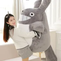 Kawaii Weiche Jumbo Totoro Plüschtier Giant Anime Totoro Puppe Spielzeug Cartoon Gefülltes Kissen Für Kinder Freund Geschenk DY50595