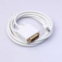 250PCS / Lot * Mini DP till DVI-kabel Thunderbolt Mini Display Port till DVI Man Converter Kabel 6ft / 1.8m för Apple MacBook Pro Air