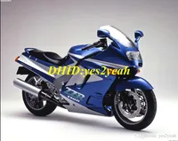 Motorcycle Fairing Kit para Kawasaki Ninja ZZR1100 90 91 92 ZZR 1100 ZX11 1990 1992 ABS Vermelho Azul Ajustes Conjunto + presentes ZD05