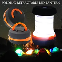 Ao ar livre 3 Modos Lanterna Retrátil Tenda LED Lâmpada de Acampamento LED Lanterna Para Caminhadas Emergências de Iluminação Tocha Dobrável ZZA302