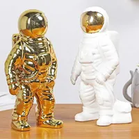 Keramik Handwerk Spaceman Sparschwein Astronaut Goldenes Haus Wohnzimmer Schlafzimmer Kreative Dekoration Geldboxen