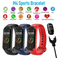 M&gt; pulsera Smart Band 4 Fitness Tracker Watch Sport Pulsera Tasa del corazón Presión arterial SmartBand Monitor Health