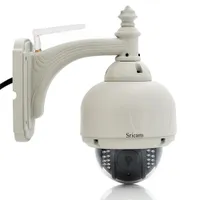 Беспроводной Sricam CMOS 1.0MP IP-камера с 4-мм объективом и Пан-наклона P2P США стандартный разъем Белый SKU: 86622617