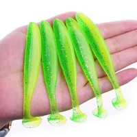 Jigging Wobblers Fishing Lure 95mm 75mm 50mm shad T-tail soft bait Aritificial Silicone Lures Bass Pike Fishing Tackle Mixed Color send