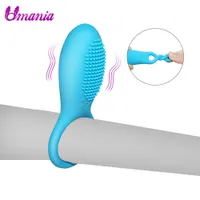 USB Rechargeable Vibrating Male Waterproof Delay Cockring Stimulate Vibrator Silicone Ring Penis Adult Sex Toy for Men Y191214