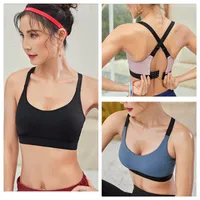 Fashion LU-552 Women Yoga Vest Girls Running Bra Ladies Casual Yoga Outfits Adult Sportswear Exercise Fitness Wear 3 Colors