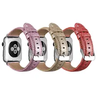 Dames glanzende slanke gladde polsbandje bling glitterband voor Apple Watch Band 38 mm 40 mm 41 mm 42 mm 44 mm 45 mm vervangende sportbanden voor iWatch SE -serie 7 6 5 4 3 2 1