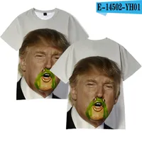 Hombres Mujeres Donald Trump 2020 camisas de la camiseta del O-Cuello de la manga corta EE.UU. Elección Trump camiseta divertida Tops Camiseta sobre el tamaño LJJA4070-1