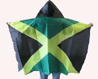 스포츠 축구 국가 자메이카 플래그 케이프 3X5 피트 폴리 에스터 인쇄 된 새로운 자메이카 나라 국립 바디 깃발 배너 3X5