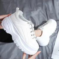 النساء أحذية عارضة جديدة مشرقة عادية أحذية صغيرة بيضاء مقاومة للاهتراء أحذية نسائية بقعة الرياضة