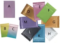 مايلر احباط الألومنيوم زيبر حقيبة متعددة حجم لون كيس من البلاستيك اثنين من الجانب الملونة لتخزين المواد الغذائية على المدى الطويل والمقتنيات حماية