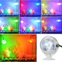 1W Colorful Aquarium LED Lighting Waterproof Submersible Led Light For Aquarium Underwater Electronic Fish Tank Lamp EU