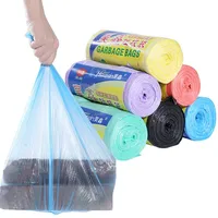 Soporte de plástico Cesta Alto Corbata de almacenamiento Bolsa de basura Bolsas de basura Basura Escritorio Mini contenedor Cocina de colores