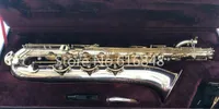 New Jupiter JBS-893 E Flat Brand Sassofono Baritono In ottone placcato in argento corpo oro lacca chiavi strumenti di alta qualità con la cassa di tela