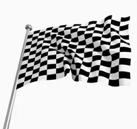 3 * 5ft rutig racing flagga - 90cm * 150cm svart vit plaid nascar flagga motorsport racing banner hem dekoration parti supplies sn3913