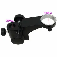 Envío gratuito Diámetro pesado 50 mm Dia Monocular Zoom ajustable Video Microscopio Soporte de parte de metal Anillo de soporte Brazo