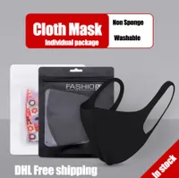 In stock Washable Reusable Individual Packages Designer Face mask adult mask Face Masks Air Pollution DHL Free shipping