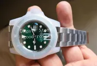 Relógios Homens V5 Versão Mens Mens Automatic Ásia 2813 Relógio Preto Azul Verde Cerâmica Glidelock Glidelock Clasp 116610 Dive Sport Noob Fábrica relógios de pulso